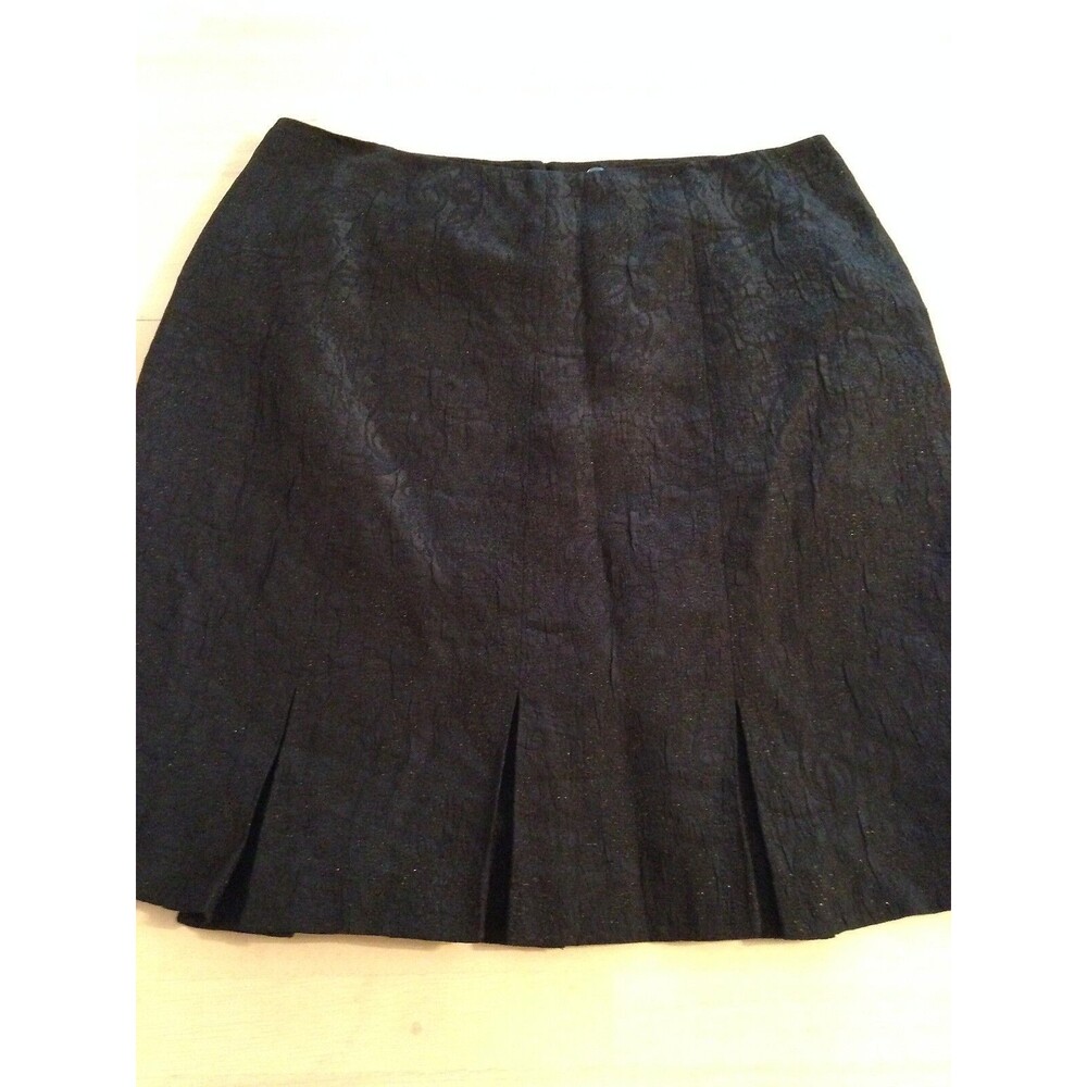 Bergamo By Ebi Women's Skirt Black Sparkle Skirt Size 14 NWOT